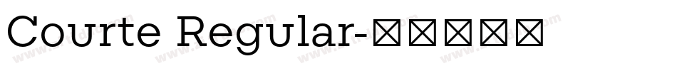 Courte Regular字体转换